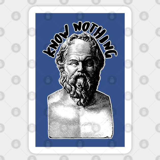 Socrates / Know Nothing Sticker by DankFutura